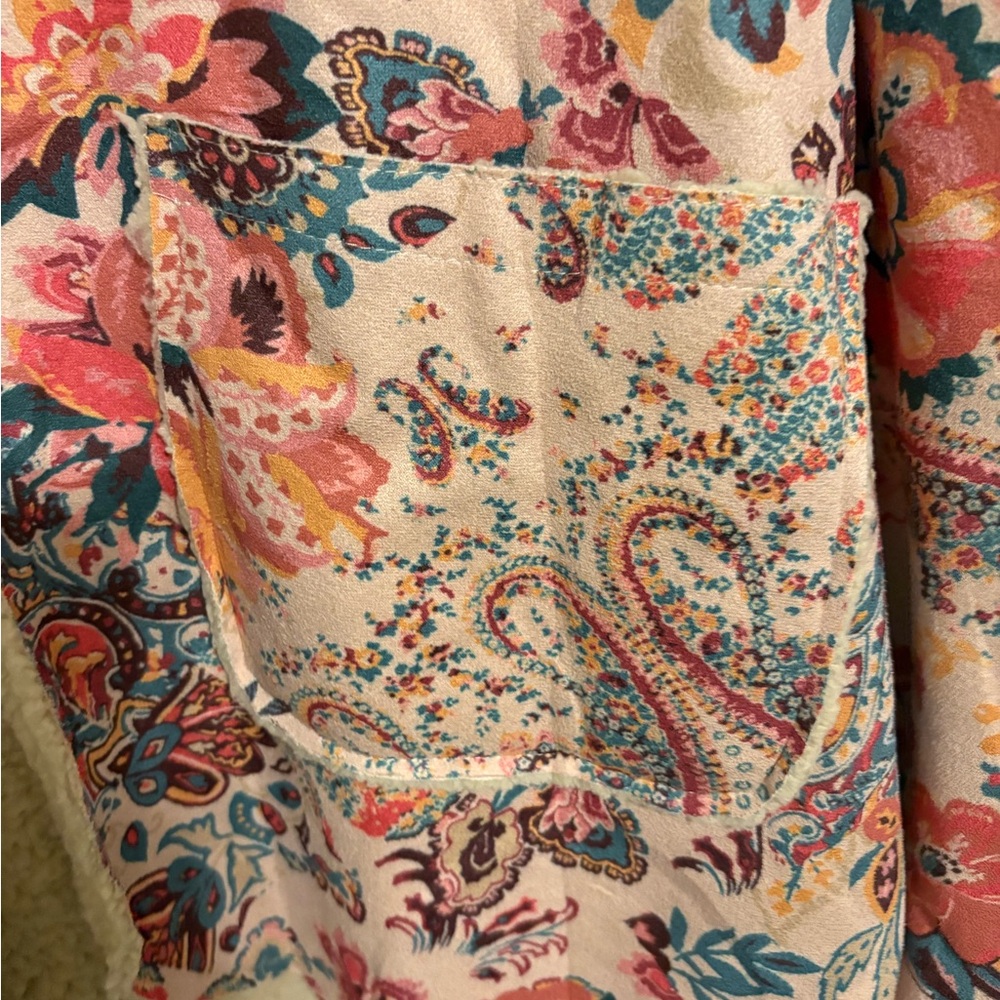 Floral Patterned Women's Jacket - Picture 3 of 4